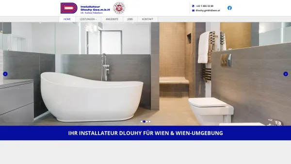 Website Screenshot: Dlouhy GesmbH - Installateur in Wien - Dlouhy GesmbH - Date: 2023-06-22 15:12:56