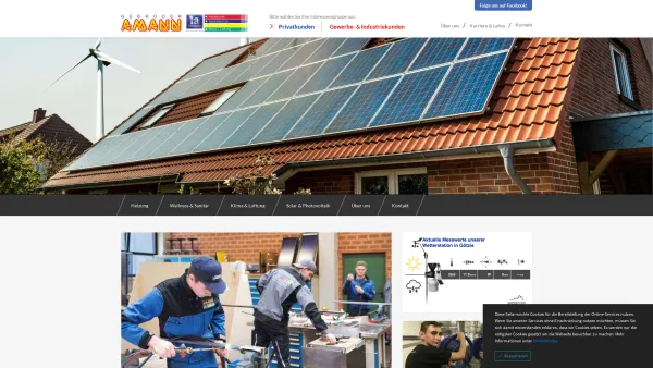Website Screenshot: Armin Amann und Siegfried Amann Gesellschaft bürgerlichen Gebrüder Amann Installationen - Willkommen - Gebrüder Amann - Date: 2023-06-15 16:02:34