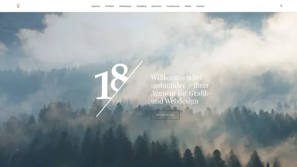 Website Screenshot: instantidee - instantidee – Grafikdesign, Webdesign & Illu | Vorarlberg – Einprägsames Grafik- und Webdesign aus Vorarlberg, als optimale Voraussetzung zur Erlebbarkeit Ihrer Firmenidentität, seit 2005. - Date: 2023-06-22 15:12:56