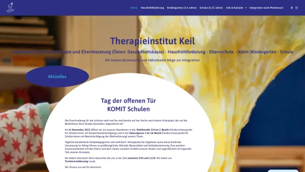 Website Screenshot: KoMit-Schule d Instituts Institut Keil Konduktiv Mehrfachtherapeutische Förderung - Home - Therapieinstitut Keil - Date: 2023-06-22 15:12:56
