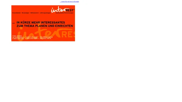 Website Screenshot: interREST Gastronomie-Einrichtungen - Willkommen bei Interrest Gastronomieeinrichtungen - Date: 2023-06-14 10:40:55