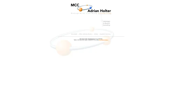 Website Screenshot: MCC Adrian Holter Management Coaching Consulting - MCC Adrian Holter - Management, Coaching, Consulting - Date: 2023-06-22 15:14:25