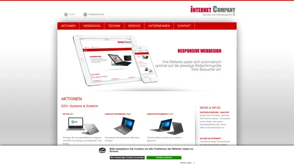 Website Screenshot: bei internet-company - Internet Company, Straßwalchen - Date: 2023-06-22 15:14:25