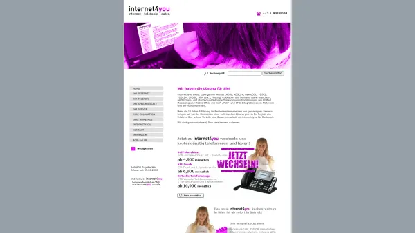 Website Screenshot: internet4you KG Austria - Wir haben die Lösung für Sie! - powered by internet4you KG Austria - Date: 2023-06-22 15:14:25