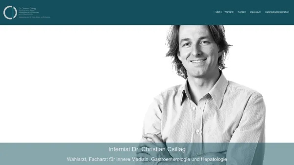 Website Screenshot: Dr. Christian Csillag - Internist - Date: 2023-06-22 15:14:26