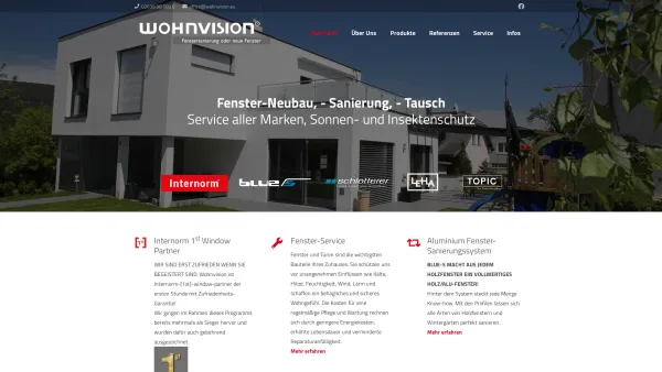 Website Screenshot: Wohnvision Internorm - Internorm Fenster & Türen | Wr. Neustadt, Neunkirchen, Mödling, Baden - Date: 2023-06-22 15:14:26