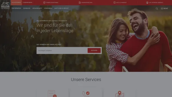 Website Screenshot: Konlechner Generali Gruppe Versicherung Start - Generali Österreich » Versicherungen & Vorsorge | Generali Österreich - Date: 2023-06-22 15:12:59