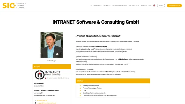Website Screenshot: Intranet Software & Consulting GmbH - INTRANET Software & Consulting GmbH - SIC - Date: 2023-06-14 10:37:44