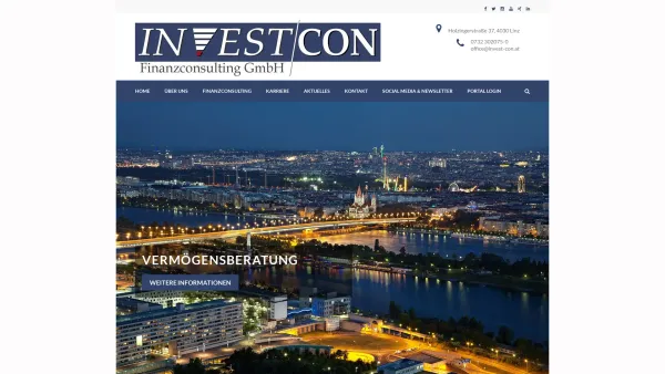 Website Screenshot: Invest-Con Finanzconsulting INVEST|CON - INVEST-CON – Finanzconsulting GmbH - Date: 2023-06-15 16:02:34
