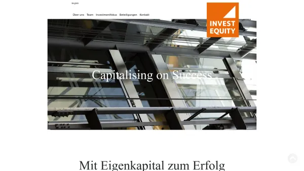 Website Screenshot: INVEST EQUITY - INVEST EQUITY: Capitalising on Success - Date: 2023-06-22 15:12:59