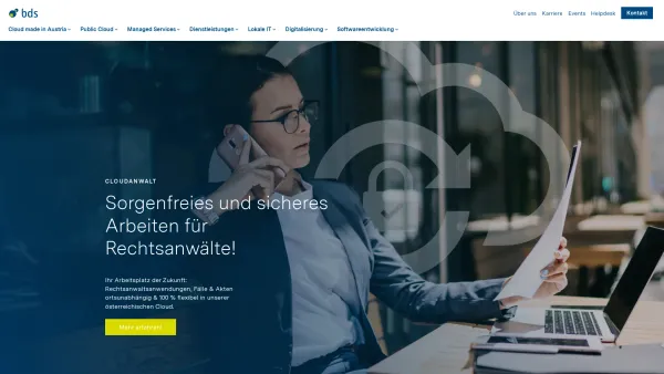 Website Screenshot: IODAT Informationstechnologie und Organisationsmanagement GmbH - BDS – Informations­technologien für die Zukunft - Date: 2023-06-22 15:12:59