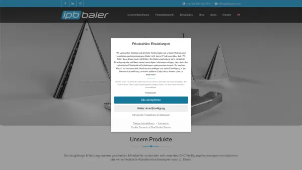 Website Screenshot: IPB Baier GmbH&Co KG - IPB Baier Industriepartner - Date: 2023-06-14 10:37:07