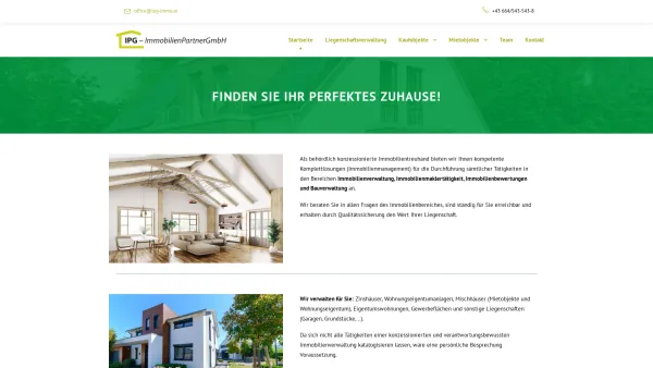 Website Screenshot: IPG-IMMO - IPG – ImmobilienPartnerGmbH | Wagna & Graz | Mobil: +43 664-543 54 38 - Date: 2023-06-22 15:12:59