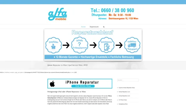 Website Screenshot: Abhol und Lieferservice bei iPhone-Handy-Reparatur.at - Iphone Reparatur in Wien | Ipad Service Wien | IPOD | Iphone-Handy-Reparatur.at - Date: 2023-06-14 10:40:55
