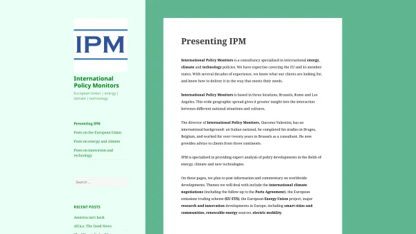 Website Screenshot: IPM Consulting DomaName Renewal and web hosting from Network Solutions - International Policy Monitors – European Union | energy | climate | technology - Date: 2023-06-22 15:12:59