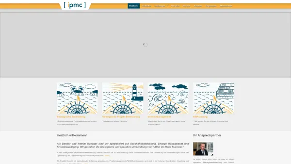 Website Screenshot: ipmc consulting interim management alfred painsi - Startseite - Date: 2023-06-14 10:38:10