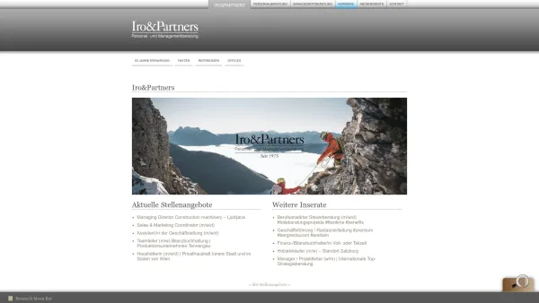 Website Screenshot: Iro&Partners | Management Consulting - Iro&Partners | Personalberatung und Managementberatung - Date: 2023-06-14 10:40:55