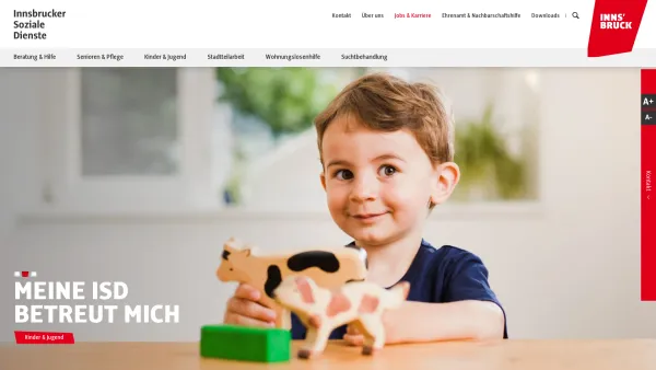 Website Screenshot: Innsbrucker Soziale Dienste - Innsbrucker Soziale Dienste GmbH - Date: 2023-06-23 12:04:06