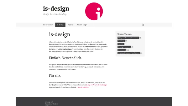 Website Screenshot: is design - is-design | design for understanding - Date: 2023-06-23 12:04:06