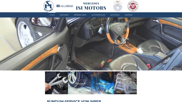Website Screenshot: ISI-Motors Spezialwerkstatt für Mercedes-Benz - Ihre Mercedes-Werkstatt in 1170 Wien - ISI Motors GesmbH Nfg KG - Date: 2023-06-14 10:40:55