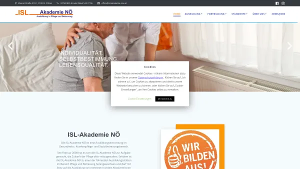 Website Screenshot: ISL-Akademie NÖ - ISL Akademie - Date: 2023-06-14 10:40:55