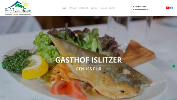 Website Screenshot: Gasthof Islitzer*** - Ihr Gasthaus in Prägraten am Großvenediger | Gasthof Islitzer - Bernhard Berger - Date: 2023-06-23 12:04:06