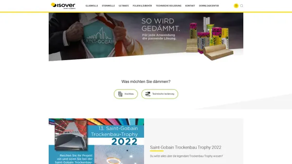 Website Screenshot: Saint-Gobain ISOVER Austria GmbH - ISOVER Austria | Nachhaltig dämmen - Date: 2023-06-15 16:02:34