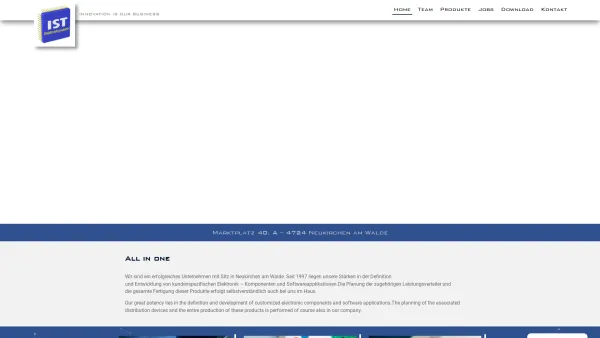 Website Screenshot: IST ElektronikgesmbH - IST ElektronikgesmbH aus Neukirchen am Walde in Oberösterreich - Date: 2023-06-15 16:02:34