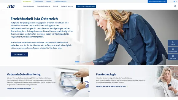 Website Screenshot: ista Österreich GmbH - ista Österreich | ista - Date: 2023-06-15 16:02:34