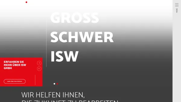 Website Screenshot: isw steel components gmbh - Hauptbereich ISW / Home - ISW - Date: 2023-06-14 10:40:58