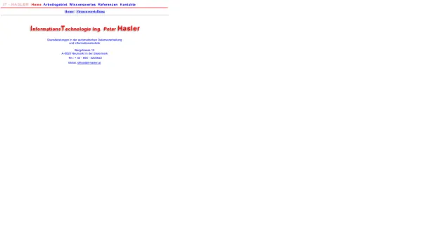 Website Screenshot: IT-Hasler - IT-Hasler - Date: 2023-06-23 12:04:07