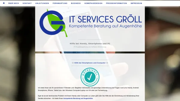 Website Screenshot: Matthias Gröll - Computer und Smartphone Schulungen Baden bei Wien - Date: 2023-06-26 10:26:27