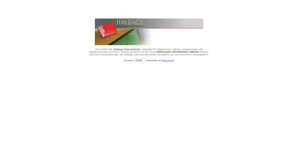 Website Screenshot: ITALBAGS-International - http://www.italbags-international.com/ - Date: 2023-06-14 10:40:58