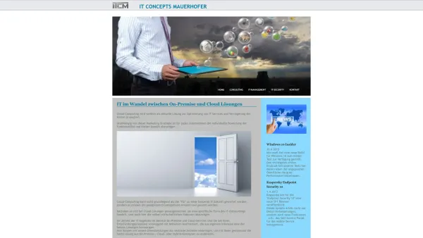 Website Screenshot: ITCM - (IT Concepts Mauerhofer) - ITCM - Date: 2023-06-23 12:04:09