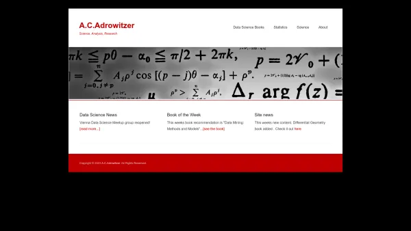 Website Screenshot: ITCON Adrowitzer KEG - A.C.Adrowitzer | Science, Analysis, Research - Date: 2023-06-23 12:04:09