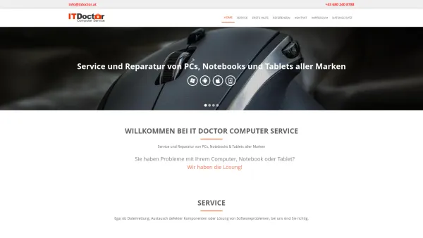Website Screenshot: IT Doctor - IT Doctor | Computer Service in Graz und Umgebung - Date: 2023-06-14 10:38:18