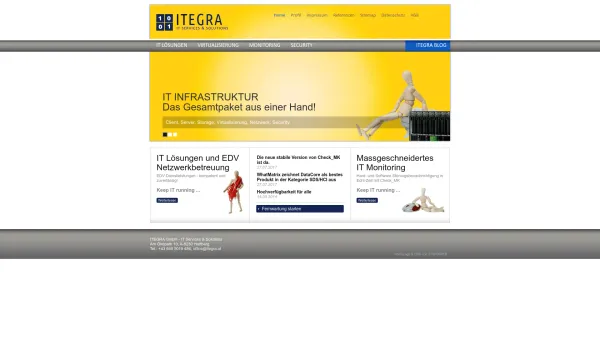 Website Screenshot: ITEGRA IT Services & Solutions - ITEGRA - IT EDV Betreuung und Computer Lösungen Steiermark - Date: 2023-06-15 16:02:34