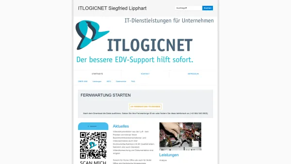 Website Screenshot: ITLOGICNET
Siegfried Lipphart - Herzlich willkommen! - Date: 2023-06-23 12:04:11