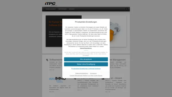 Website Screenshot: ITPC.at Information Technologie Prozesse Consulting - ITPC.at – Software, Web & Mobile Entwicklung - Date: 2023-06-23 12:04:11