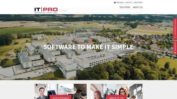 Website Screenshot: IT|PRO - Consulting & Software GmbH - ITPRO - Consulting & Software GmbH | Business software solutions | Linz - Date: 2023-06-23 12:04:10