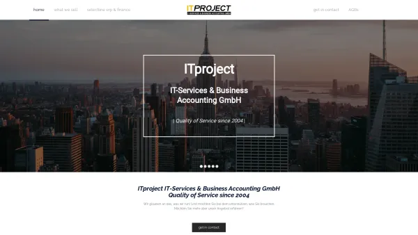 Website Screenshot: ITproject - ITproject – IT-Services & Business Accounting GmbH | Ihr Partner in Oberösterreich ! - Date: 2023-06-23 12:04:11