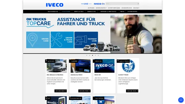 Website Screenshot: IVECO Austria - IVECO Home Page Austria - Date: 2023-06-23 12:04:11