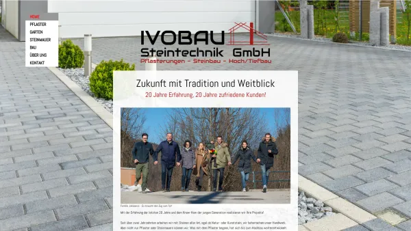 Website Screenshot: IVOBAU Steintechnik GmbH - Home - IVO Bau Steintechnik GmbH - Date: 2023-06-14 10:40:58