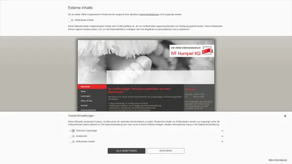 Website Screenshot: IVF Humpel KG Ihr Versicherungsmakler aus dem Mostviertel - IVF Humpel KG - Ihr unabhängiger Versicherungsmakler aus dem Mostviertel - Startseite - Date: 2023-06-23 12:04:11