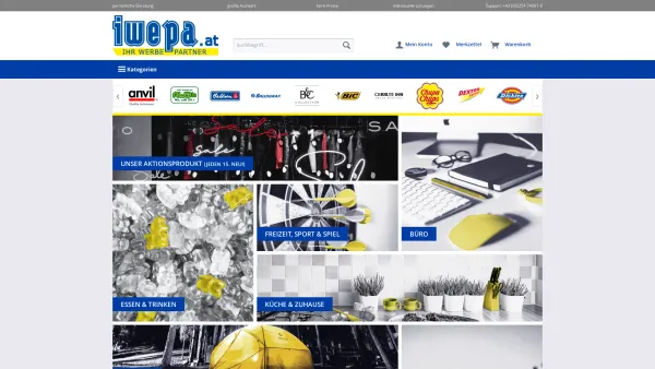 Website Screenshot: iwepa Werbegeschenke - iwepa.merchandising.gifts - Date: 2023-06-14 10:40:58
