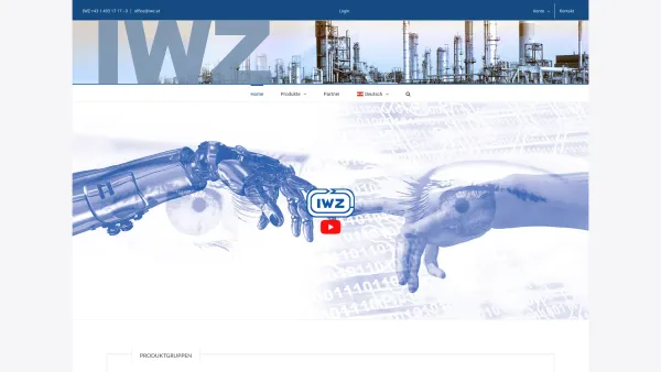 Website Screenshot: IWZ Industriebedarf Wilhelm Zastera GmbH - IWZ – Industriebedarf Wilhelm Zastera GmbH - Date: 2023-06-23 12:04:11