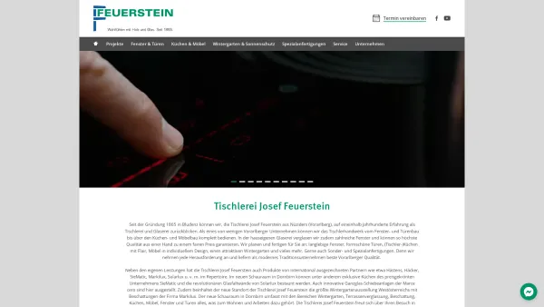 Website Screenshot: Josef Feuerstein GmbH & Co.KG - Tischlerei Josef Feuerstein | Qualität aus Vorarlberg - Date: 2023-06-23 12:04:11