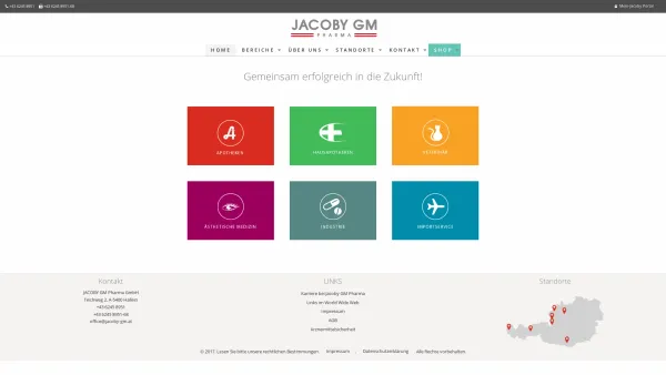 Website Screenshot: Jacoby Pharmazeutika - Jacoby-GM Pharma GmbH - Date: 2023-06-23 12:04:14