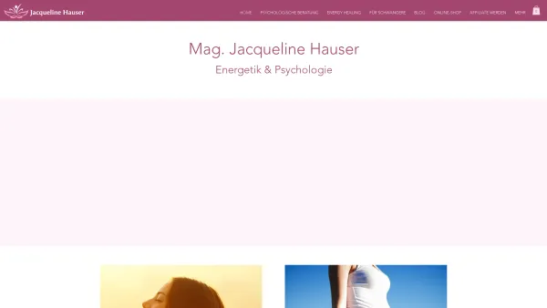 Website Screenshot: Mag. Jacqueline Hauser - Jacqueline Hauser - Date: 2023-06-14 10:40:58