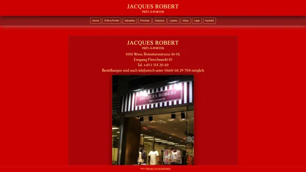 Website Screenshot: Jacques Robert Fashion - JACQUES ROBERT - PRÊT-À-PORTER - Date: 2023-06-15 16:02:34